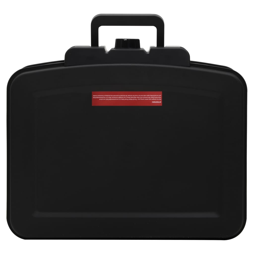 vidaXL Safe Box Black 17.3"x14.6"x6.5"