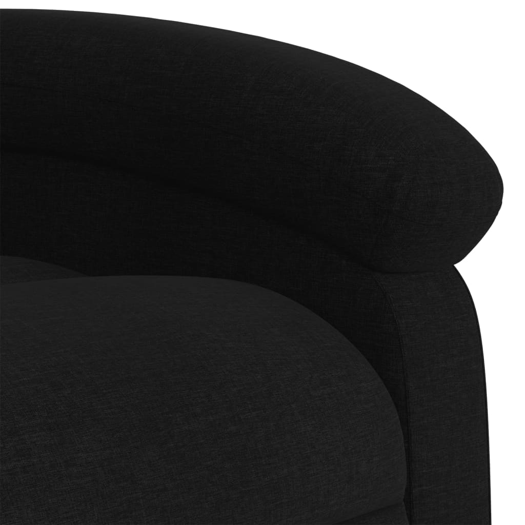 vidaXL Electric Massage Recliner Chair Black Fabric