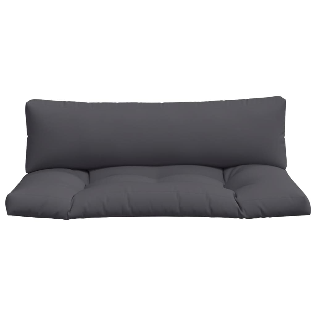 vidaXL Pallet Cushions 2 pcs Gray Fabric