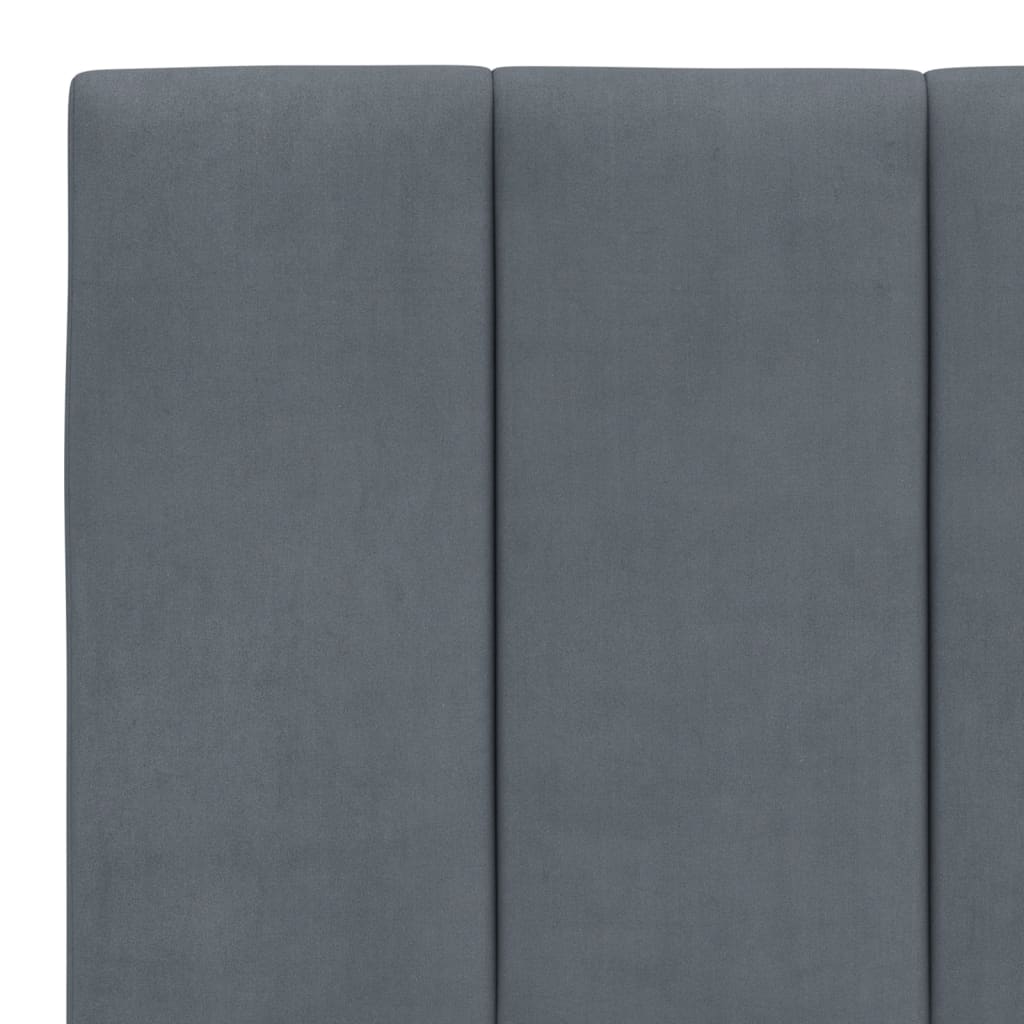 vidaXL Headboard Cushion Dark Gray 76" Velvet