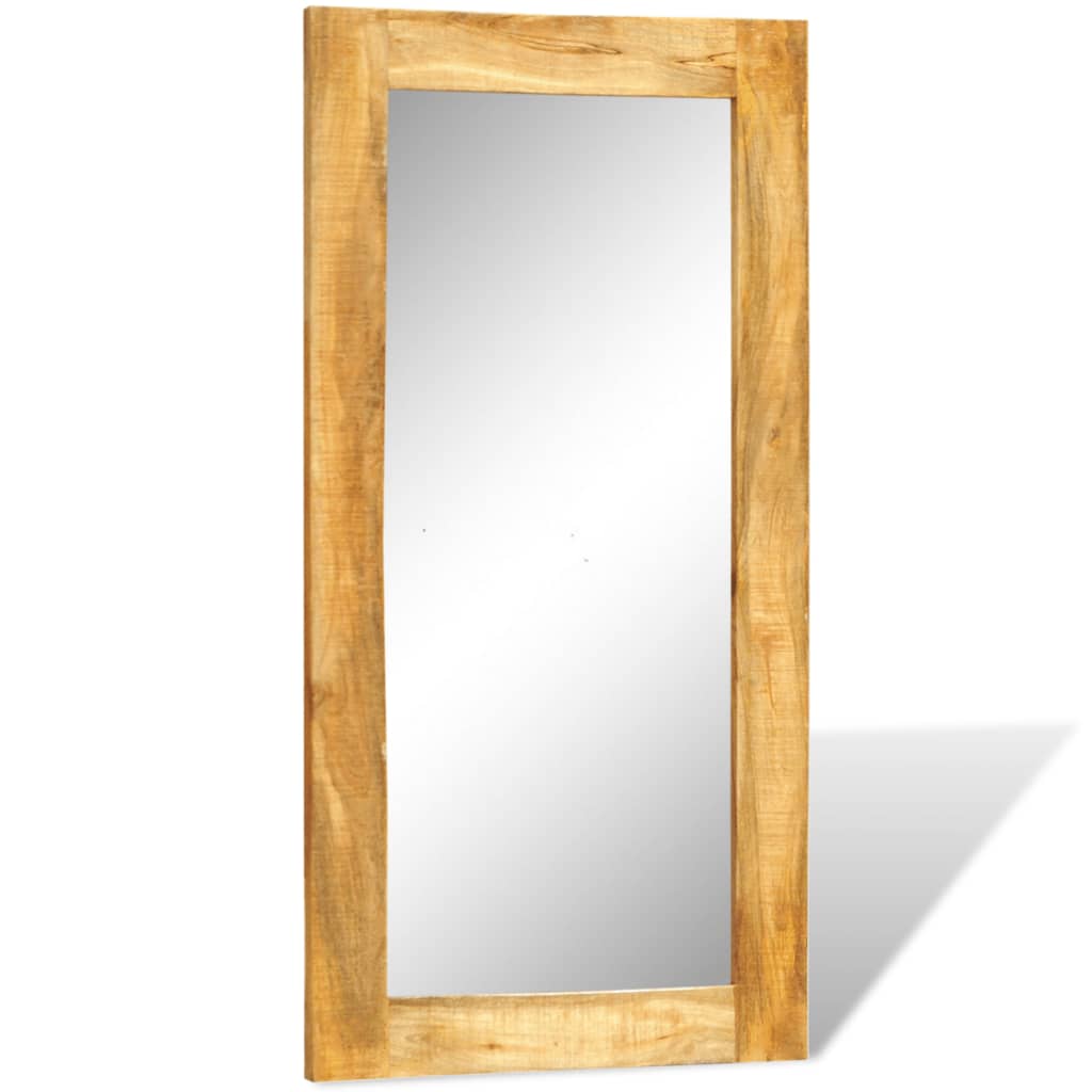 Solid Wood Framed Rectangle Wall Mirror 47.2"x23.6"