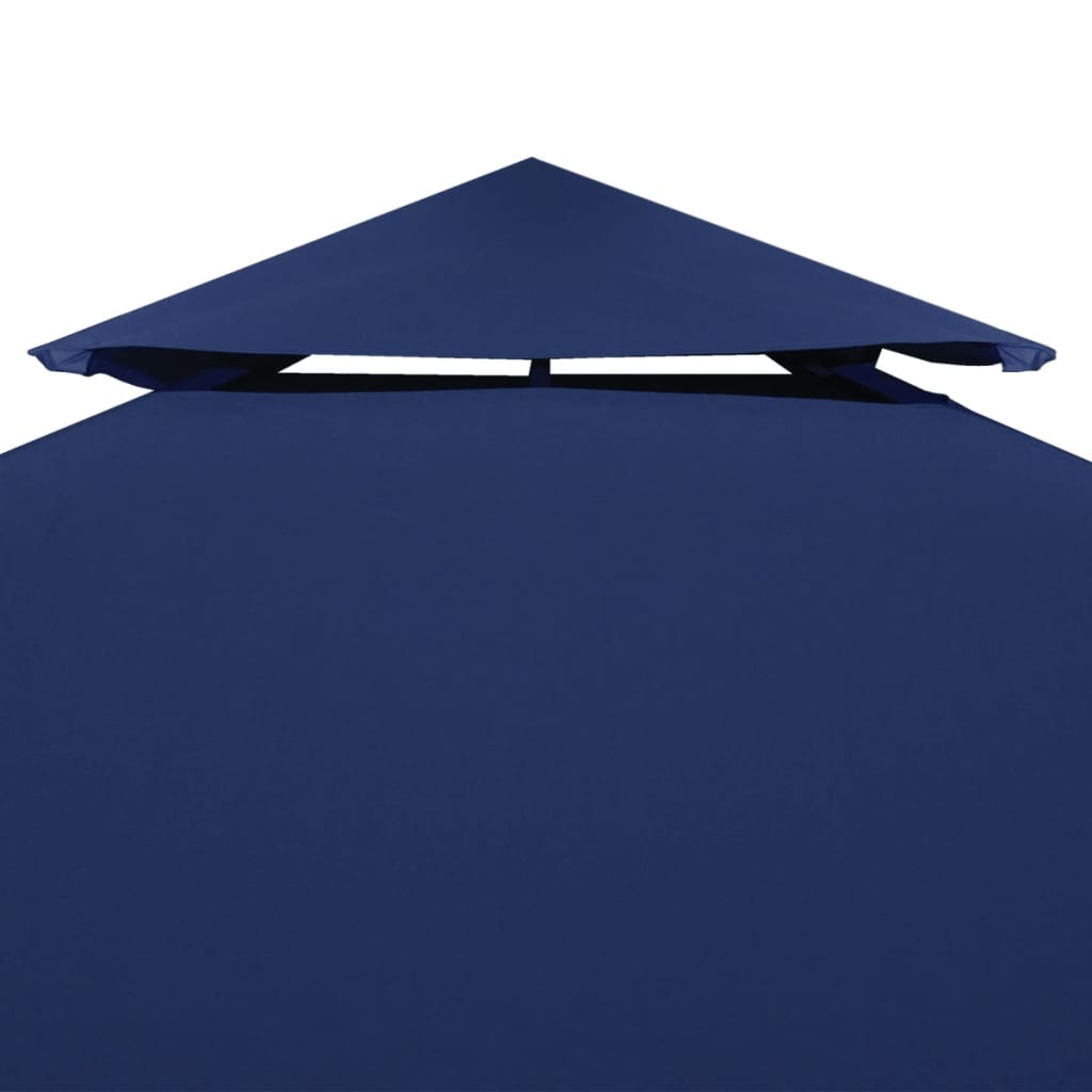 vidaXL Gazebo Cover Canopy Replacement 1 oz/ft² Dark Blue 9.8'x9.8'