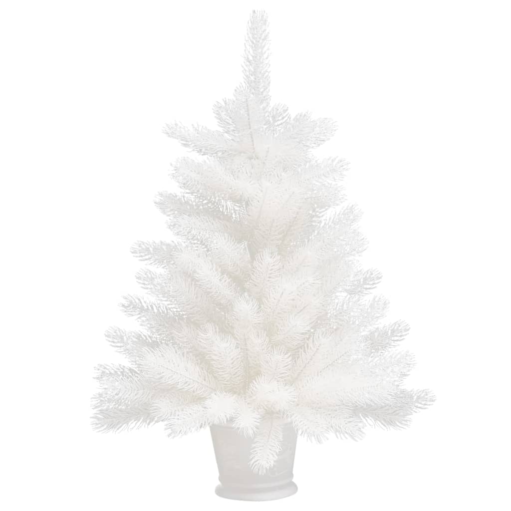 vidaXL Artificial Pre-lit Christmas Tree White 25.6"