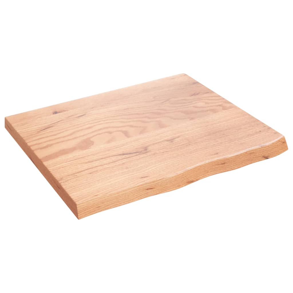 vidaXL Wall Shelf Light Brown 23.6"x19.7"x0.8" Treated Solid Wood Oak